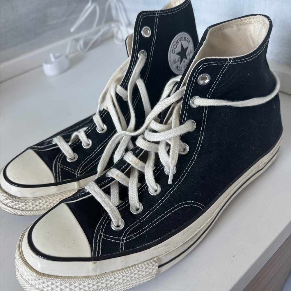 Converse Black and White High-Top Sneakers